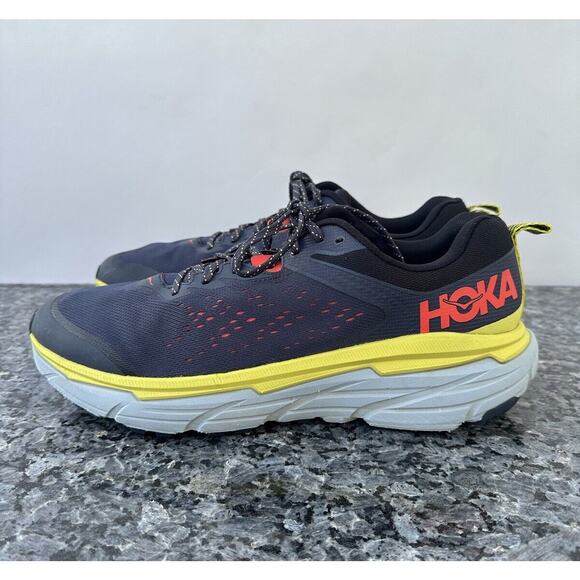 HOKA One One Challenger ATR 6 Running Shoes Blue Yellow Men\'s Size 12.5 D main image 14